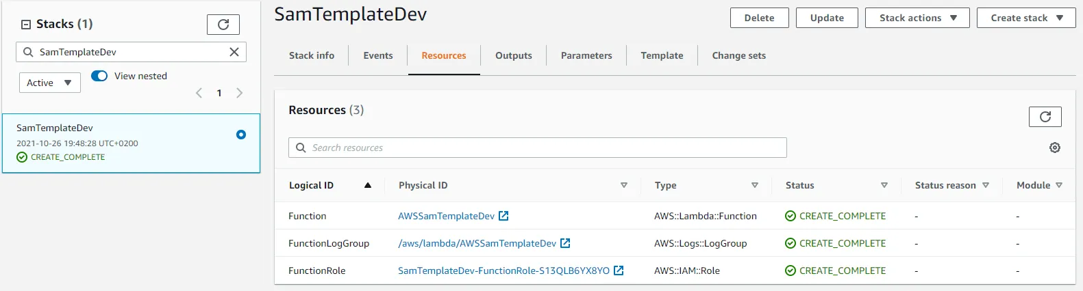 The dev stack.