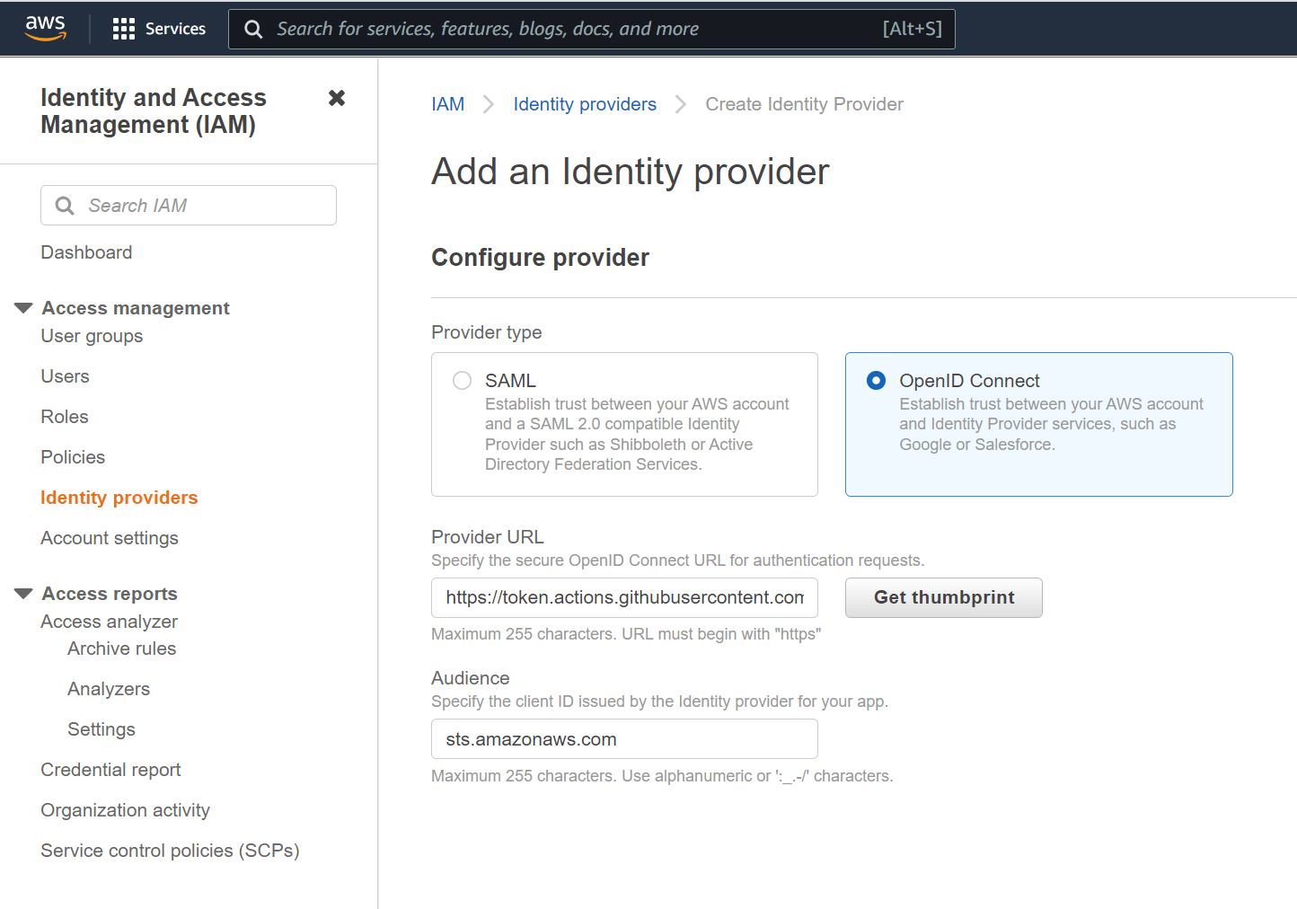 Add GitHub as an identity provider